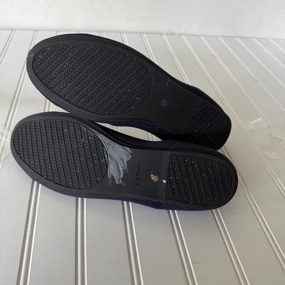 Rothy’s Navy Blue Round Toe Flat shoes size 10.5 - Picture 10 of 11